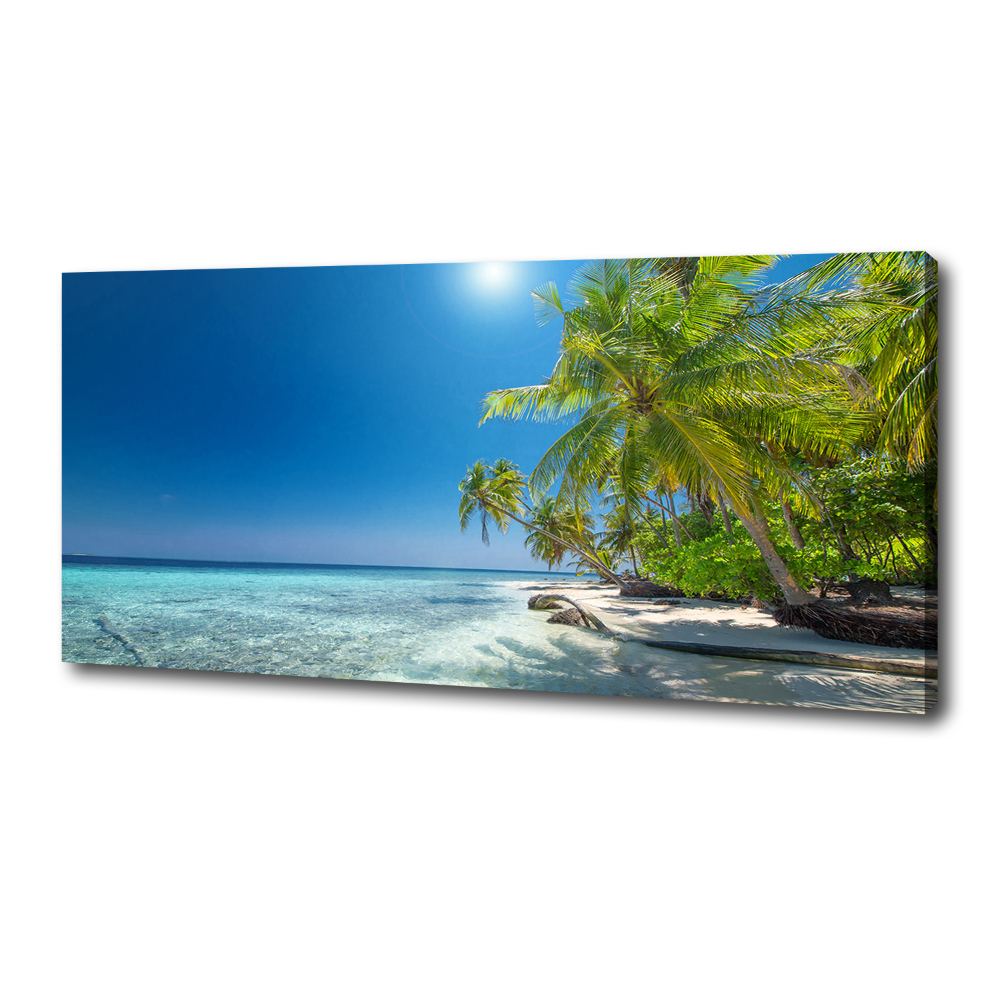 Canvas wall art Maldives beach