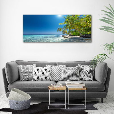 Canvas wall art Maldives beach