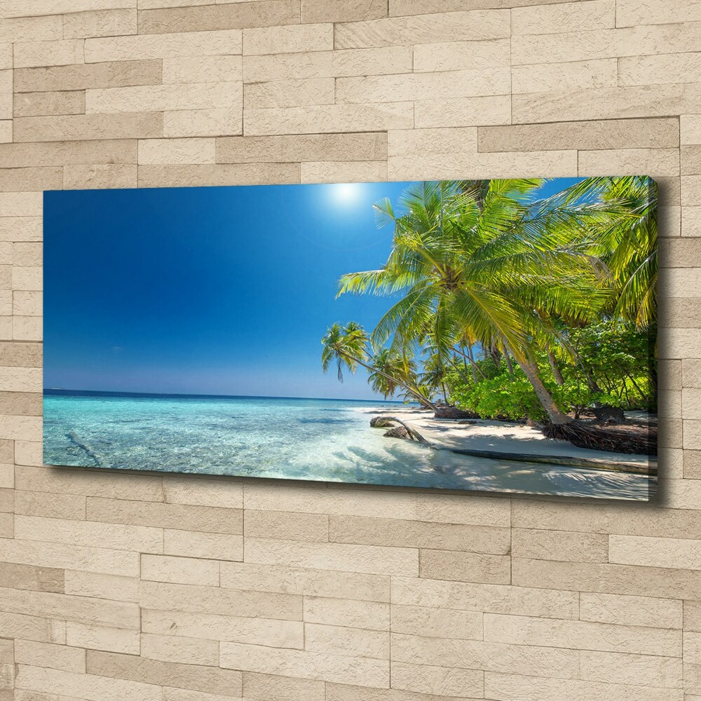 Canvas wall art Maldives beach