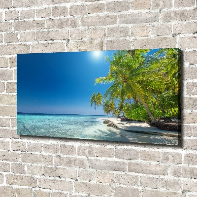 Canvas wall art Maldives beach