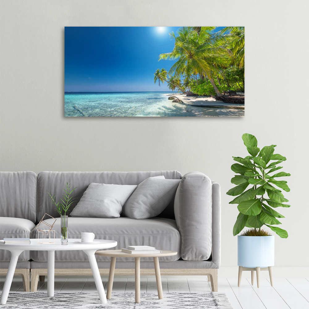 Canvas wall art Maldives beach