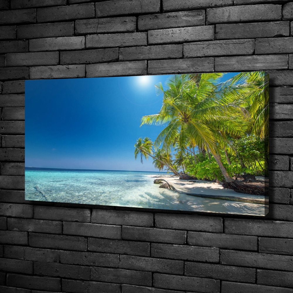 Canvas wall art Maldives beach