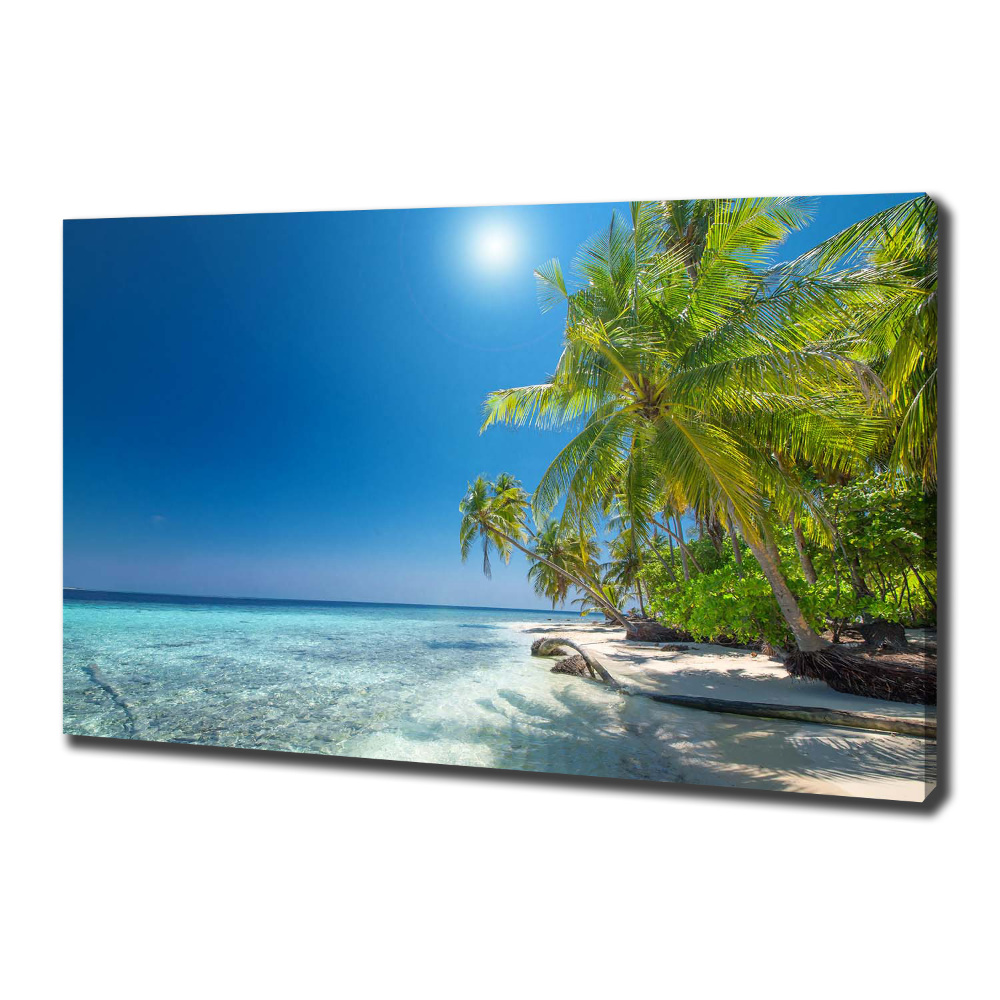 Canvas wall art Maldives beach