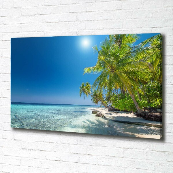 Canvas wall art Maldives beach