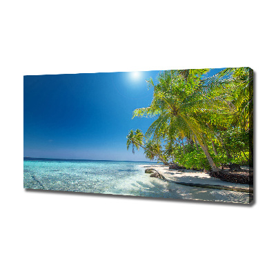 Canvas wall art Maldives beach