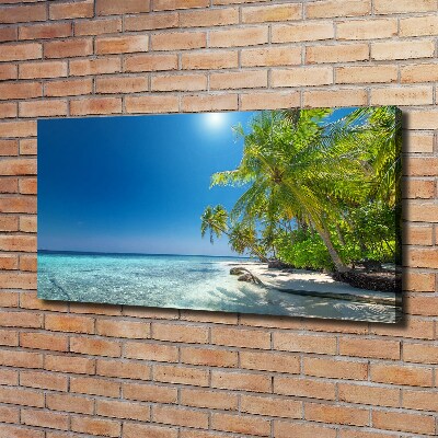 Canvas wall art Maldives beach