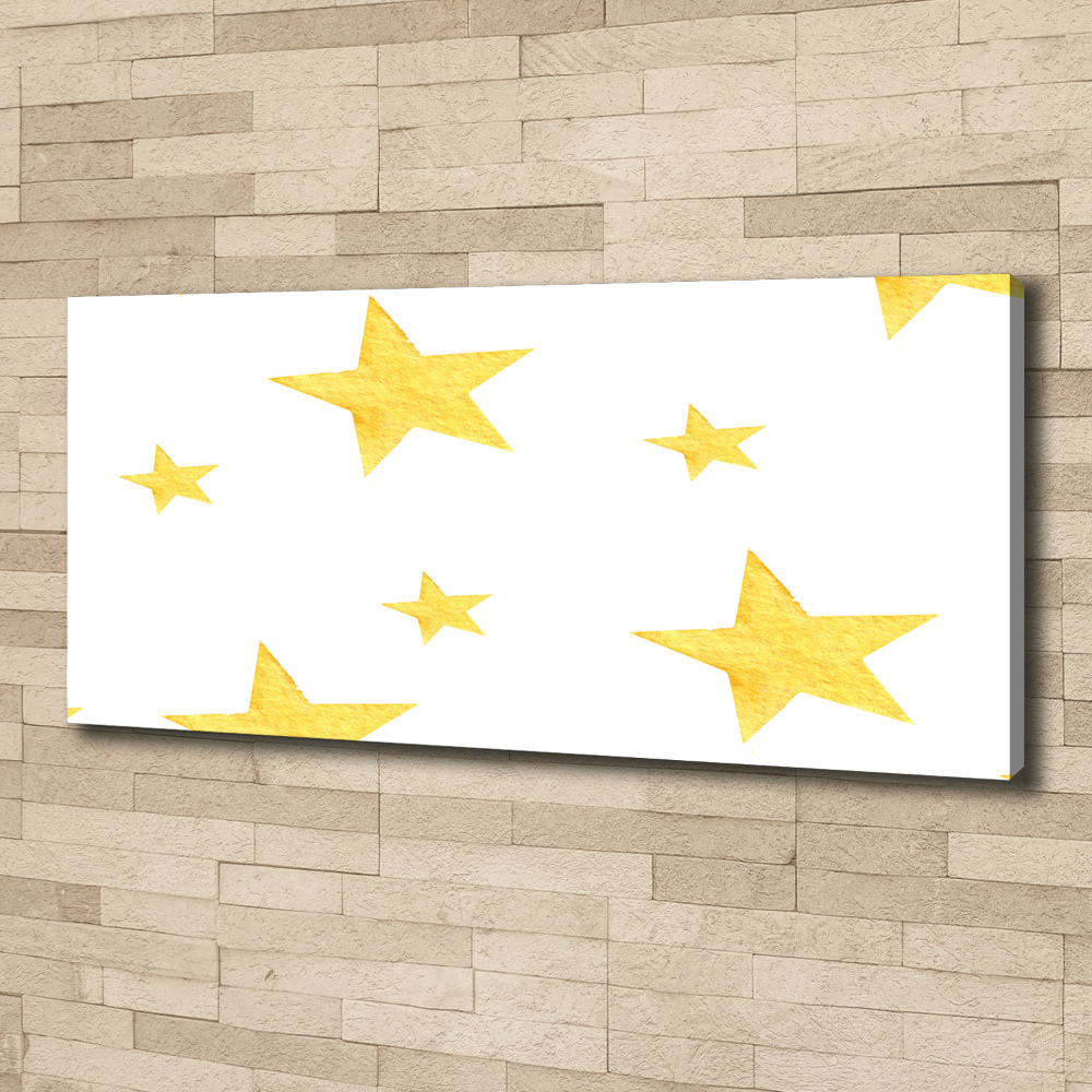 Canvas wall art Yellow stars