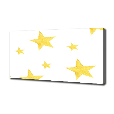 Canvas wall art Yellow stars