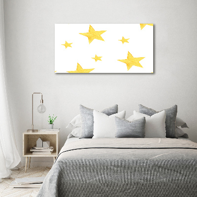 Canvas wall art Yellow stars