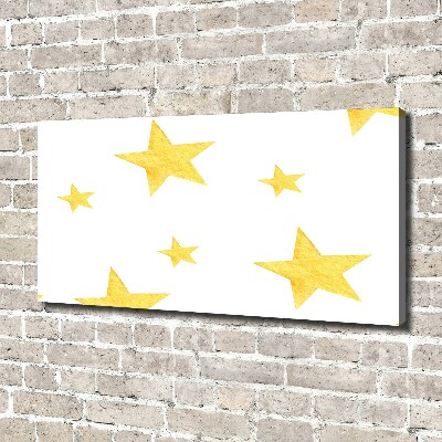 Canvas wall art Yellow stars