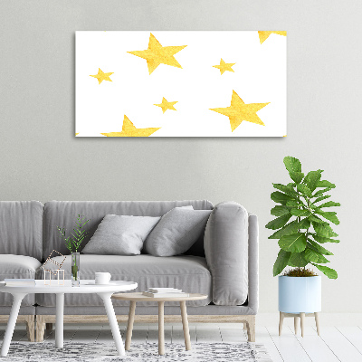 Canvas wall art Yellow stars