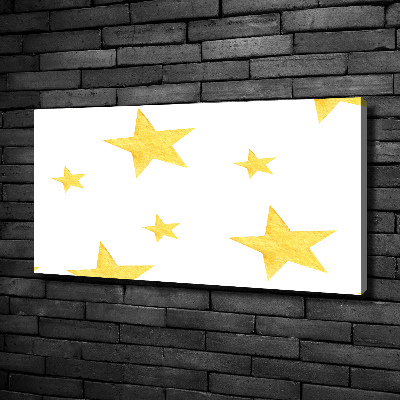 Canvas wall art Yellow stars