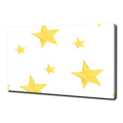 Canvas wall art Yellow stars