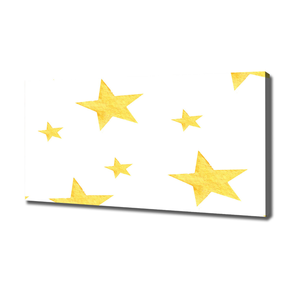 Canvas wall art Yellow stars