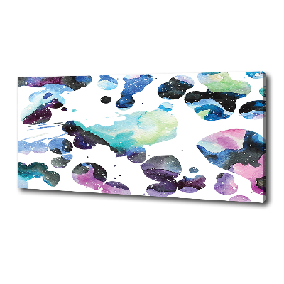 Canvas wall art Colorful galaxy