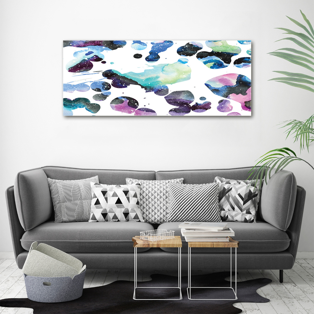 Canvas wall art Colorful galaxy