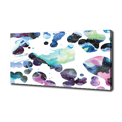 Canvas wall art Colorful galaxy