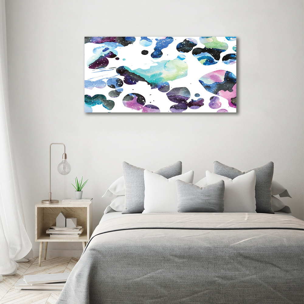 Canvas wall art Colorful galaxy