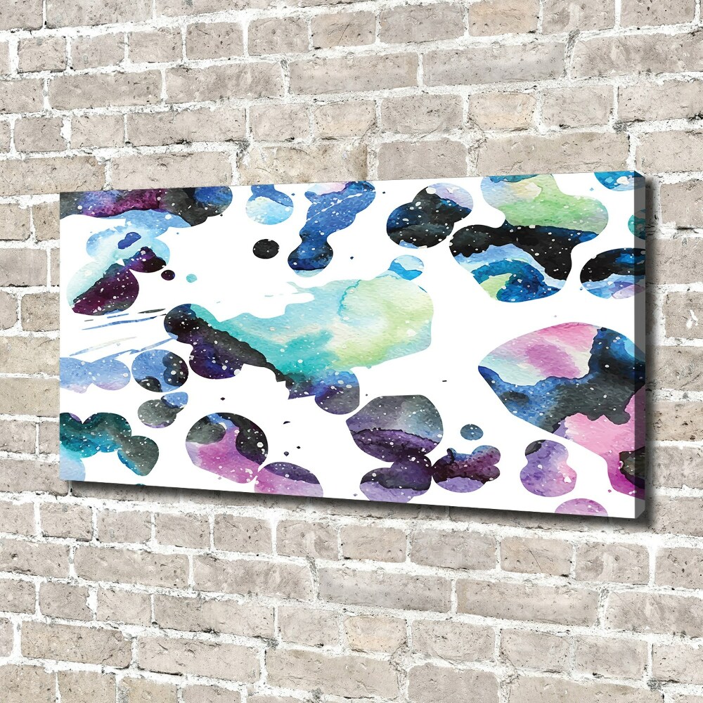 Canvas wall art Colorful galaxy