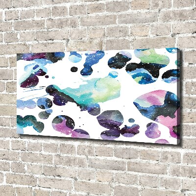 Canvas wall art Colorful galaxy