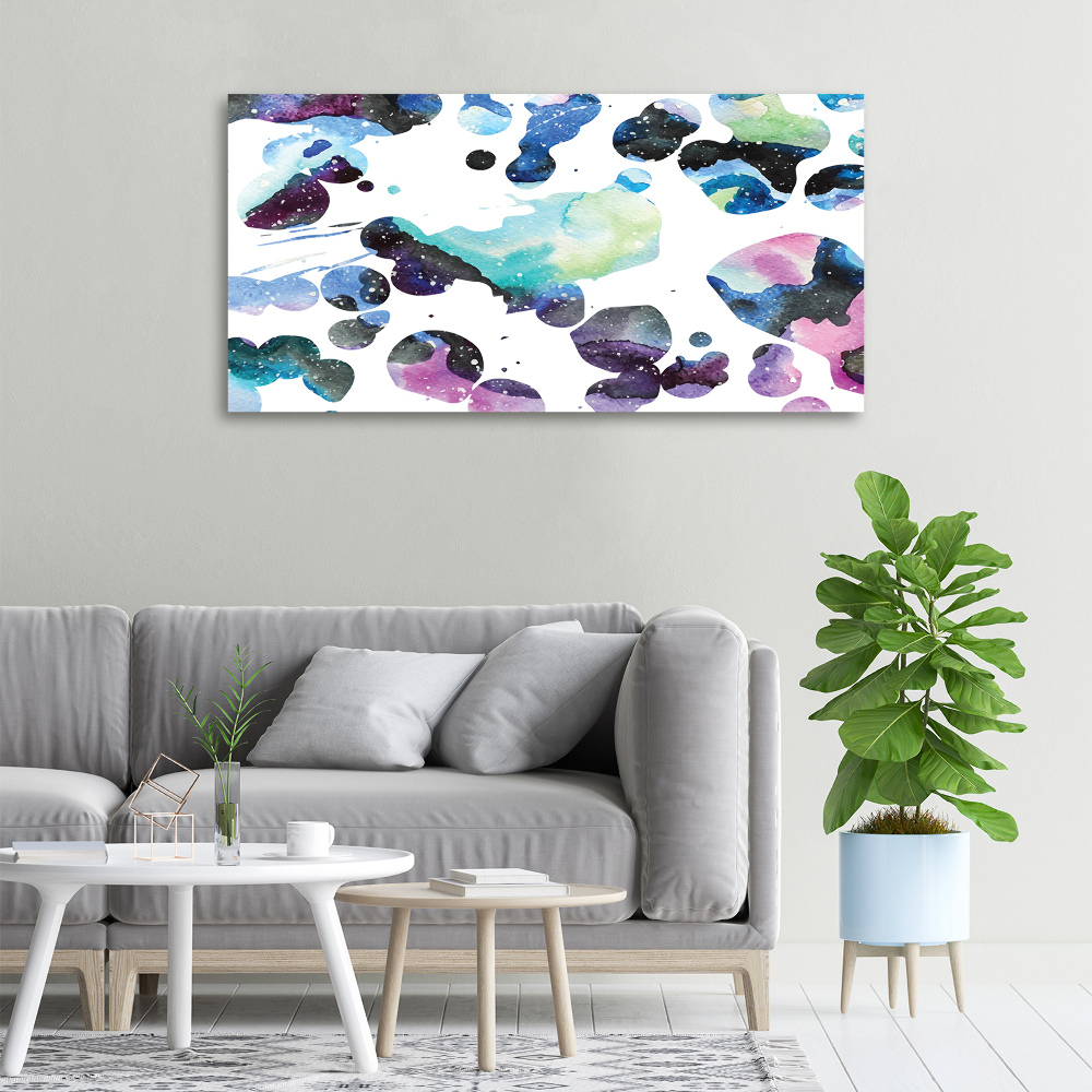 Canvas wall art Colorful galaxy