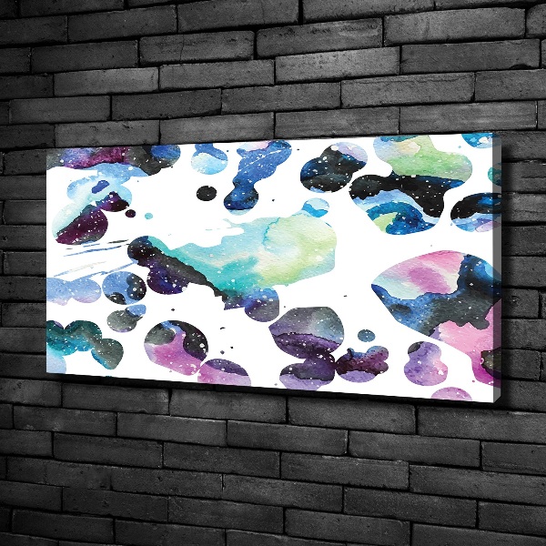 Canvas wall art Colorful galaxy