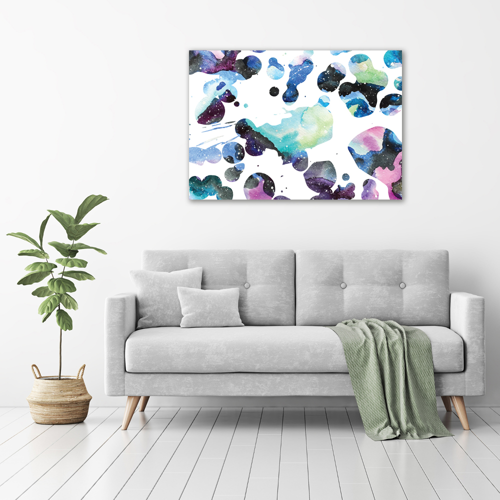 Canvas wall art Colorful galaxy