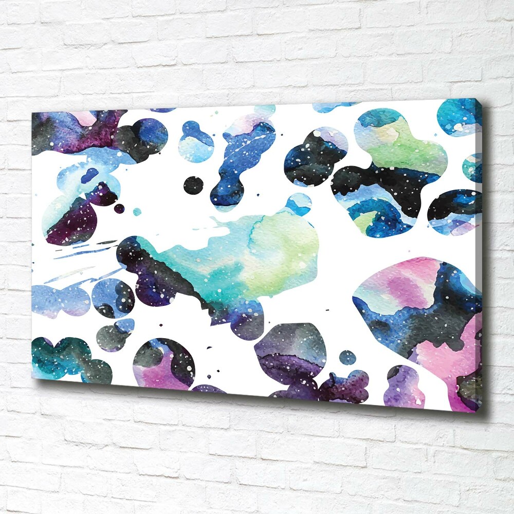 Canvas wall art Colorful galaxy