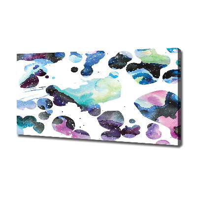 Canvas wall art Colorful galaxy