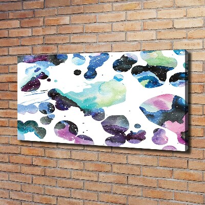 Canvas wall art Colorful galaxy