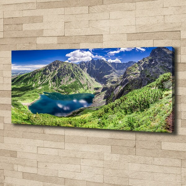 Canvas wall art Czarny Staw Tatry