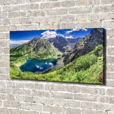 Canvas wall art Czarny Staw Tatry