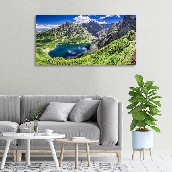 Canvas wall art Czarny Staw Tatry