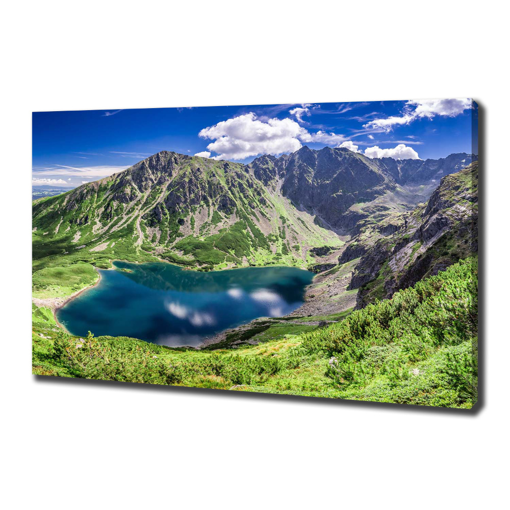 Canvas wall art Czarny Staw Tatry