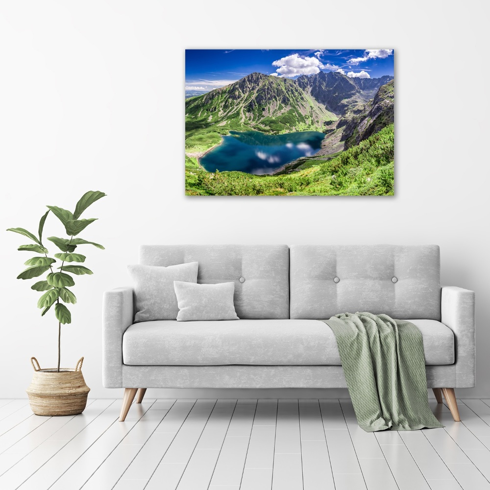 Canvas wall art Czarny Staw Tatry