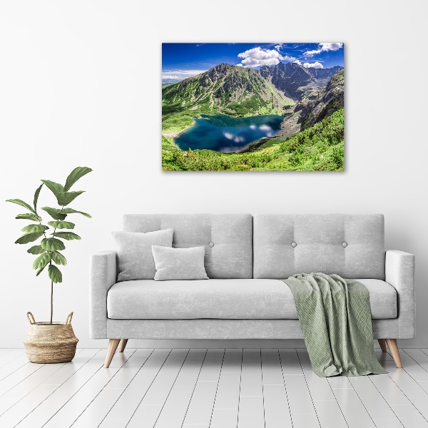 Canvas wall art Czarny Staw Tatry