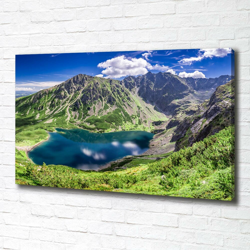 Canvas wall art Czarny Staw Tatry