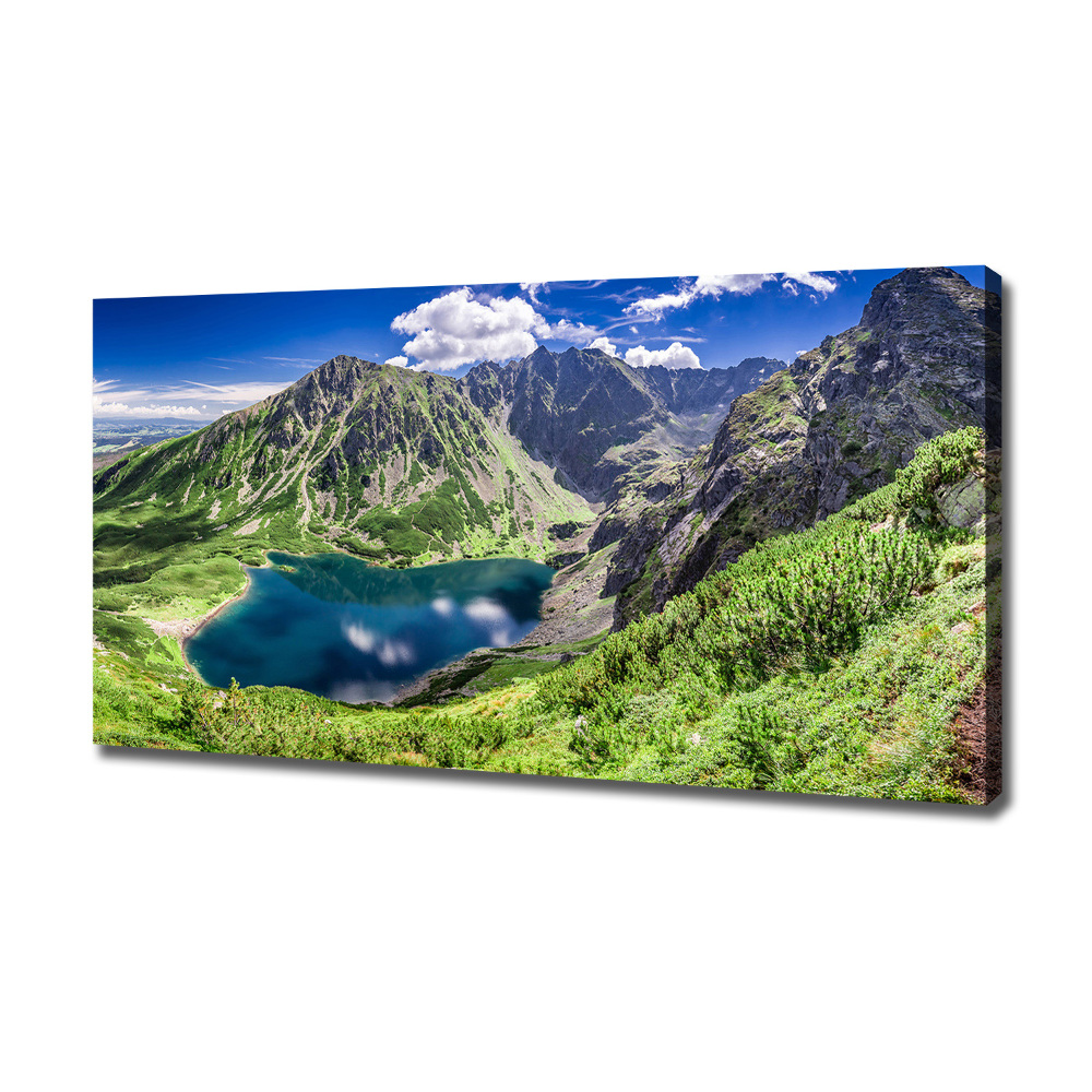 Canvas wall art Czarny Staw Tatry