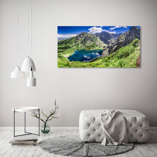 Canvas wall art Czarny Staw Tatry