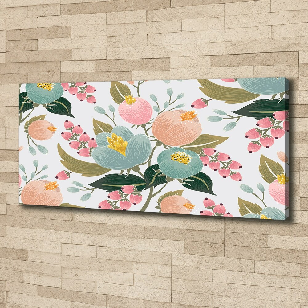 Canvas wall art Floral pattern