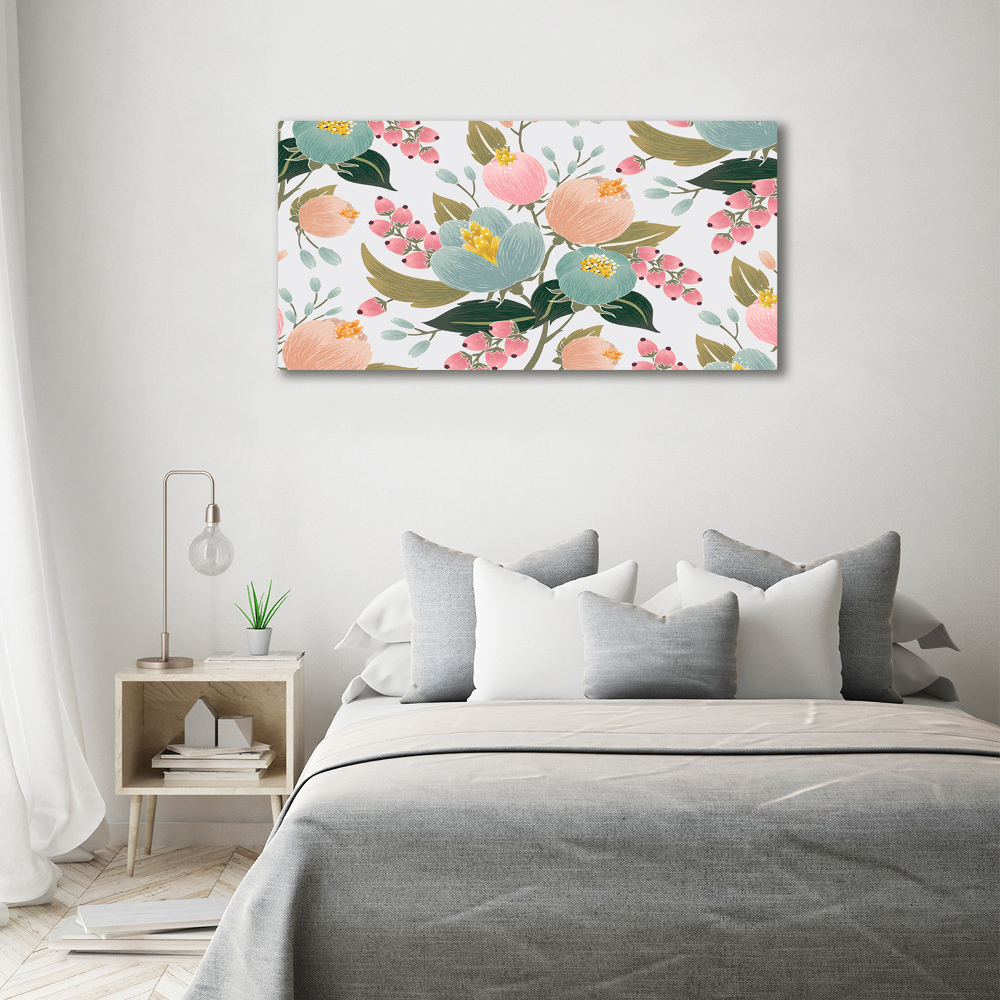 Canvas wall art Floral pattern