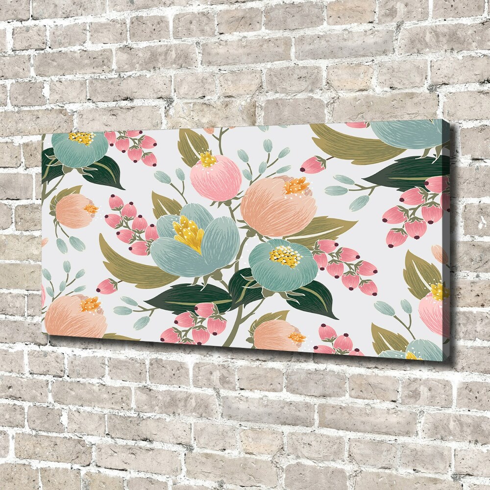 Canvas wall art Floral pattern