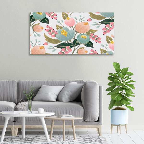 Canvas wall art Floral pattern