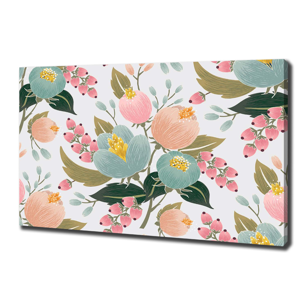 Canvas wall art Floral pattern