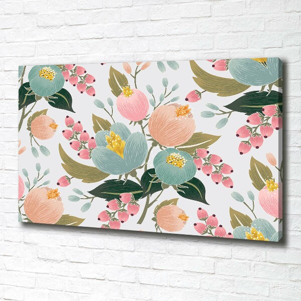 Canvas wall art Floral pattern