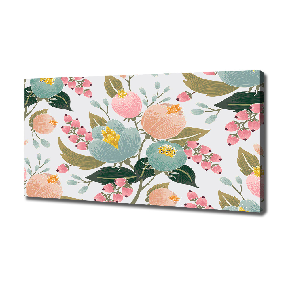 Canvas wall art Floral pattern