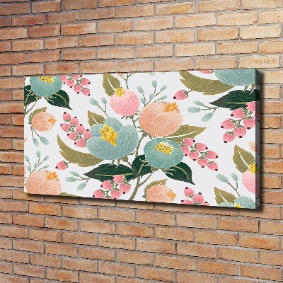 Canvas wall art Floral pattern