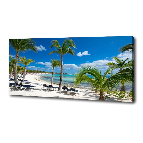 Canvas wall art Maldives beach