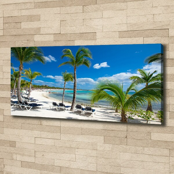 Canvas wall art Maldives beach