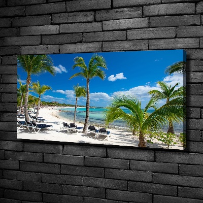 Canvas wall art Maldives beach